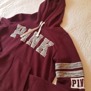 ⏳FINAL MARKDOWN⏳VS PINK Maroon Hoodie